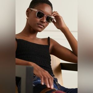 Le Specs Le Phoque D-Frame Acetate Sunglasses - Pink